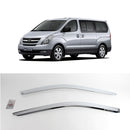 Chrome Window Visor Rain Vent Guard K687 2P para Hyundai Grand Starex iMax 07-17