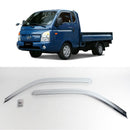 Chrome Window Visor Deflectors Sun Rain Guards for Hyundai PorterⅡ H100 2004+