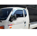 Chrome Window Visor Deflectors Sun Rain Guards for Hyundai PorterⅡ H100 2004+