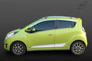 Chrome Window Vent Visor Rain Guard 4PCS Set K710 para Chevrolet Spark 2010-2015