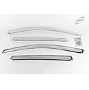 Chrome Window Sun Vent Visor Rain Guards 4P K711 for Hyundai Tucson ix35 10-15