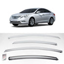 Chrome Window Sun Vent Visor Rain Guards 4P K712 for Hyundai Sonata i45 11-14