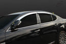 Chrome Window Vent Visor Rain Guard 4PCS Set K714 for Kia Cadenza / K7 2009-2016