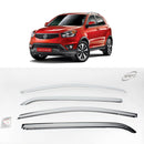 Chrome Window Vent Visor Rain Guard 4PCS Set K722 for Ssangyong Korando C 2011+