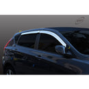Chrome Window Sun Vent Visor Rain Guards 4P K728 for HYUNDAI Accent 5Door 11-17