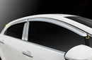 Chrome Window Vent Visor Rain Guard 4PCS Set K731 for Kia Rio Pride 5 2012-2017