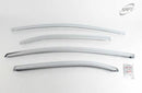 Chrome Window Vent Visor Rain Guard 4PCS Set K731 for Kia Rio Pride 5 2012-2017