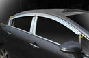 Chrome Window Vent Visor Rain Guard 4PCS Set K733 for Kia Rio Sedan 2012-2017