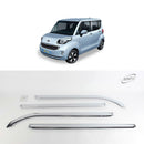 Chrome Window Vent Visor Rain Guard Deflector 4P K736 for Kia Ray 2011+