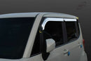 Chrome Window Vent Visor Rain Guard Deflector 4P K736 for Kia Ray 2011+