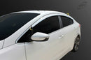 Chrome Window Vent Visor Rain Guard 4PCS Set K746 for Kia Forte 4 Door 2013-2018