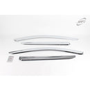 Chrome Window Visor Deflector Rain Guard K749 4P for Hyundai Santa Fe XL 13-19