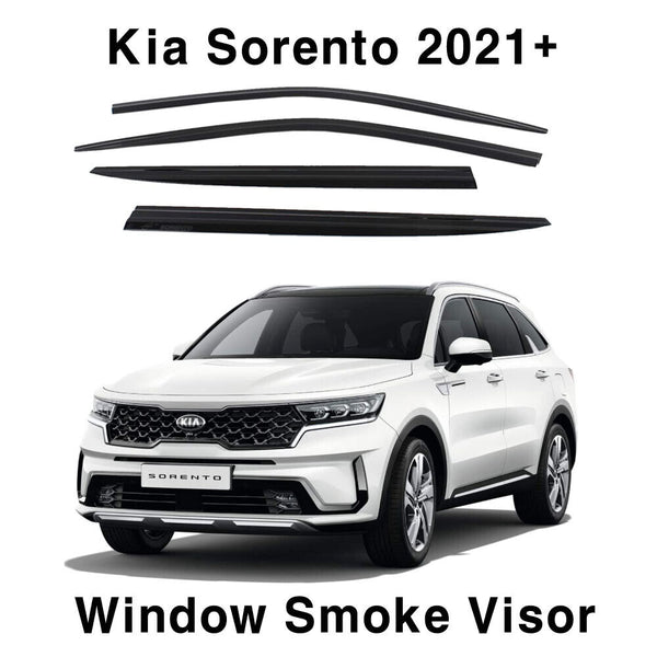 Nuevas viseras de humo para ventana, Deflector de ventilación de lluvia y sol, 4 Uds. Para Kia Sorento 2021+