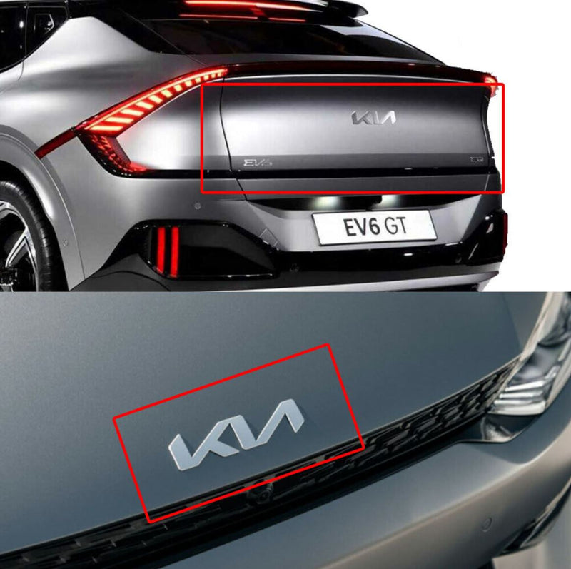 Genuine OEM KIA New Logo+GT+EV6 Lettering Front/Rear Emblem 4p Set for Kia EV6