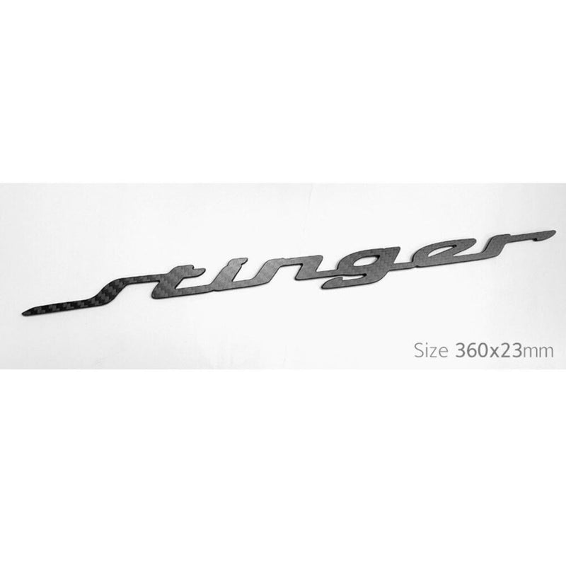 Full Carbon Matte 'Stinger' Lettering Emblem Nameplate for Kia Stinger 2017