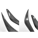 Faro delantero de fibra de carbono Real Eyeline Trim Molding 2p para Hyundai Veloster N 18-20