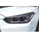 Faro delantero de fibra de carbono Real Eyeline Trim Molding 2p para Hyundai Veloster N 18-20