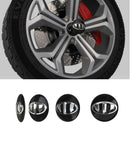 Brenthon Wheel Center Hub Cap 61mm Emblem 4p 1Set For Hyundai & Kia Vehicle
